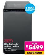 Defy Top Loader Washing Machine DTL160-14kg