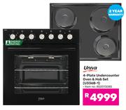Univa 4 Plate Undercounter Oven & Hob Set U336B-1