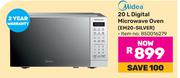 Midea 20L Digital Microwave Oven EM20-SILVER