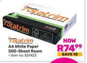 Mondi Rotatrim A4 White Paper 500 Sheet Ream
