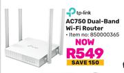 TP-Link AC750 Dual Band WiFi Router