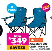 Ozark Trail Adventure 200 Chair Twin Pack 850025020-Per Pack