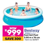 Bestway Fast Set Pool 3.05m x 6cm 821877