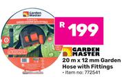 Garden master 20m x 12mm Garden Hose With Fittings 772541