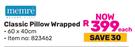 Memre Classic Pillow Wrapped 60 x 40cm 823462-Each