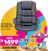 Koga Salvo High Back Black Office Chair 757223