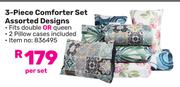3-piece Comforter Set (Assorted Designs)-Per Set
