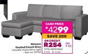 HK Monaco Daybed Couch (Grey) 797701