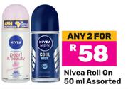 Nivea Roll On Assorted-For Any 2 x 50ml
