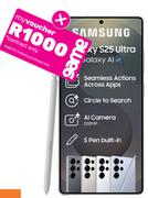 Samsung Galaxy S25 Ultra Titanium Black 256GB 5G Smartphone-On 3GB Red Core