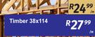 Timber 38 x 114-Per m