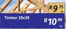 Timber 38 x 38-Per m