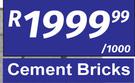 Cement Bricks-Per 1000