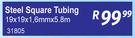 Steel Square Tubing 19 x 19 x 1.6mm x 5.8m 31805