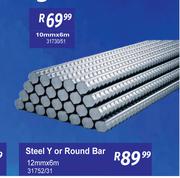 Steel Y Or Round Bar 10mm x 6m 31730/51