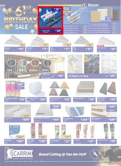 K Carrim Builders Mecca : 61st Birthday Sale (26 September - 24 November 2025), page 4