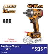Ingco Cordless Wrench 20V 50194