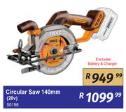 Ingco Circular Saw 140mm 20V 50198