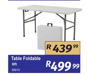 Table Foldable 6 Ft 39910