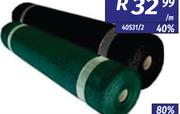 Shade Net Black/Green 80% 40533/5-Per m