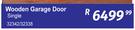 Wooden Garage Door Single 32342/32338