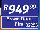 Brown Door Fire 32256