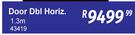Horiz Dbl Door 1.3m 43419
