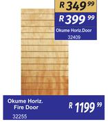 Okume Horiz Fire Door 32255
