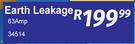 Earth Leakage 63 Amp 34514