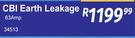 CBI Earth Leakage 63 Amp 34513