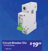 Circuit Breaker Din 10/16/20/25 Amp 34673-6