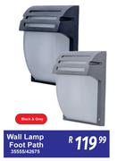 Wall Lamp Foot Path Black & Grey 35555/42675