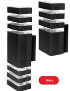 Wall Lamp Square DBL Black 42790