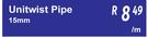 Unitwist Pipe 15mm-Per m