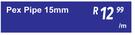 Pex Pipe 15mm-Per m