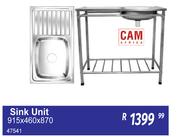 Cam Africa Sink Unit 915 x 460 x 870 47541