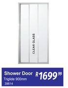 Shower Door Triglide 900mm Clear Glass 39614