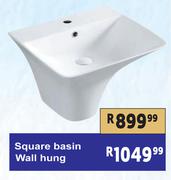 Square Basin Wall Hung
