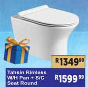 Tahsin Rimless W/H Pan + S/C Seat Round