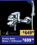Emilia Bath Mixer + H/Shower