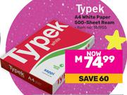 Typek A4 White Paper 500 Sheet Ream (181955)