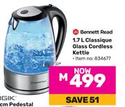 Bennett Read 1.7L Classique Glass Cordless Kettle (834677)