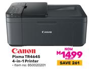 Canon Pixma TR4645 4 In 1 Printer (850020201)