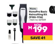 Wahl Home Pro Basic Hair Cutting Kit 9155-1116 (821409)