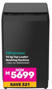 Hisense 14Kg Top Loader Washing Machine (850024081)
