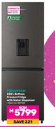 Hisense 222L Bottom Freezer/Fridge With Water Dispenser (829169)