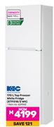 KIC 170L Top Freezer White Fridge KTF518/2 WH (624965)