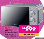 Defy 20L Solo Microwave Oven DMO20S (808790)