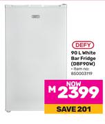 Defy 90L White Bar Fridge DBF90W (850003119)