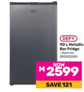 Defy 90L Metallic Bar Fridge (850002581)